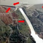 Oroville-Damm Erläuterung Frontansicht