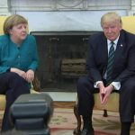 merkel trump handshake