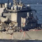 beschädigte uss fitzgerald