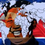 weltkarte kim jong un nord korea