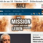 welt de 18 10 2017 Mali Ihre Mission macht auch Dein Leben sicherer