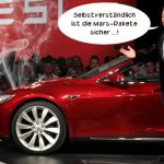 elon musk tesla s rauch mars-rakete sicher